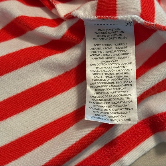 Lauren Ralph Lauren Womens Size 1X XL Red White Blue Stripe Boat Neck Top Preppy - Picture 5 of 10